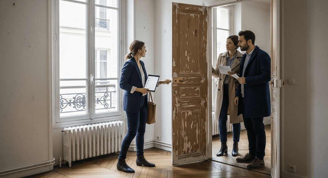 Chasseur immobilier accompagnant un couple d'acquéreurs