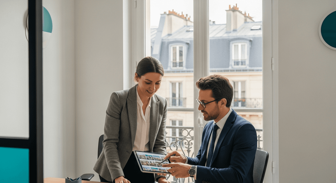 Mandataires et agents immobiliers collaborant